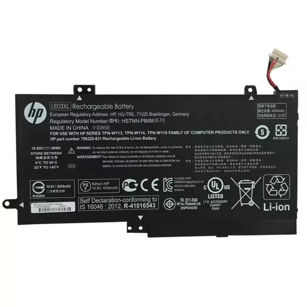 μπαταρία φορητού υπολογιστή HP LE03XL