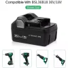 36V/18V 4.0Ah Εφεδρική μπαταρία κατάλληλο για Metabo BSL36A18 BSL36B18 371751M 372121M WH36DBGM WH36DC KC18DBFL2QF KC18DDX DH36DPAQ4 - Image 2