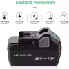 36V/18V 4.0Ah Εφεδρική μπαταρία κατάλληλο για Metabo BSL36A18 BSL36B18 371751M 372121M WH36DBGM WH36DC KC18DBFL2QF KC18DDX DH36DPAQ4 - Image 3