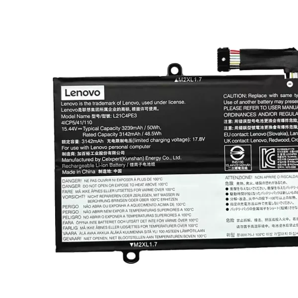 μπαταρία φορητού υπολογιστή LENOVO L21C4PE3 L21M4PE4 - Image 3