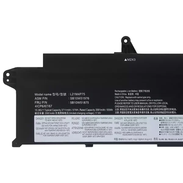 μπαταρία φορητού υπολογιστή LENOVO L21B4P71 L21M4P75 L21C4P75 L21L4P73 - Image 3