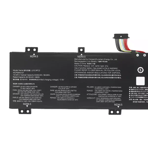 μπαταρία φορητού υπολογιστή LENOVO L21C4PC2 L21C4PC3 L21D4PC2 L21M4PC5 L21M4PC6 - Image 3