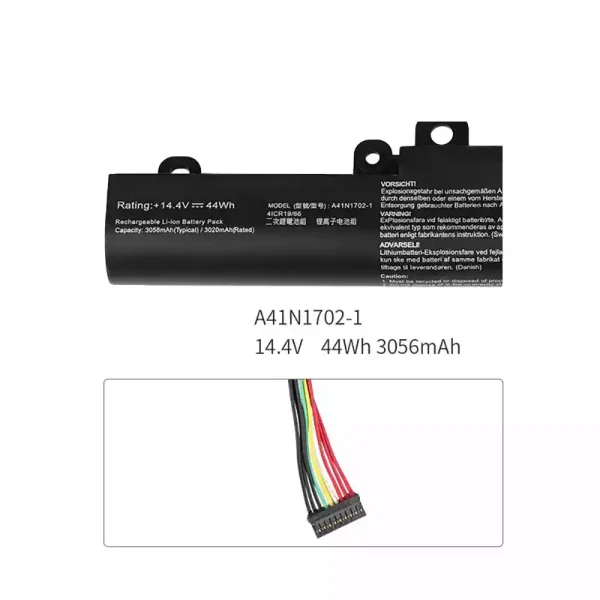 μπαταρία φορητού υπολογιστή Asus A41N1702-1 - Image 3