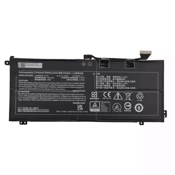 μπαταρία φορητού υπολογιστή L240BAT-4-73