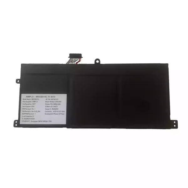 μπαταρία φορητού υπολογιστή HP WE03XL TPN-IB0X N42575-005 N42388-1E1 - Image 2