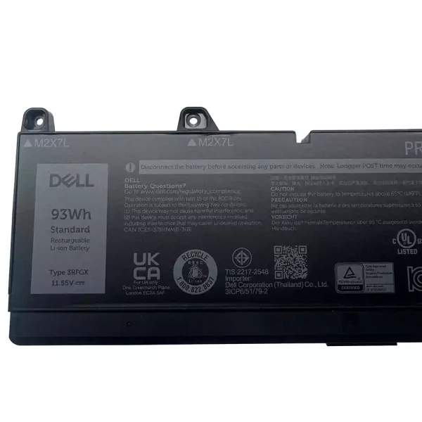 μπαταρία φορητού υπολογιστή DELL 3RFGX 1XM5X - Image 3