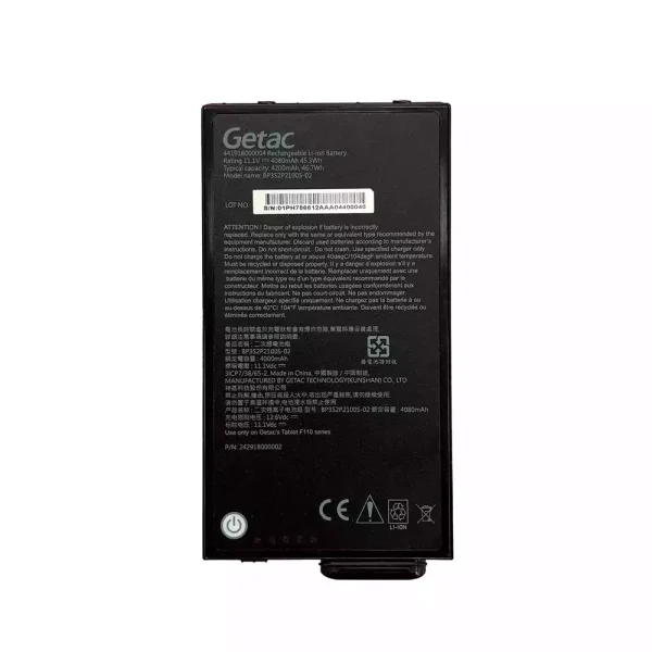μπαταρία φορητού υπολογιστή Getac BP3S2P2100S-02 BP3S1P2680B Getac F110