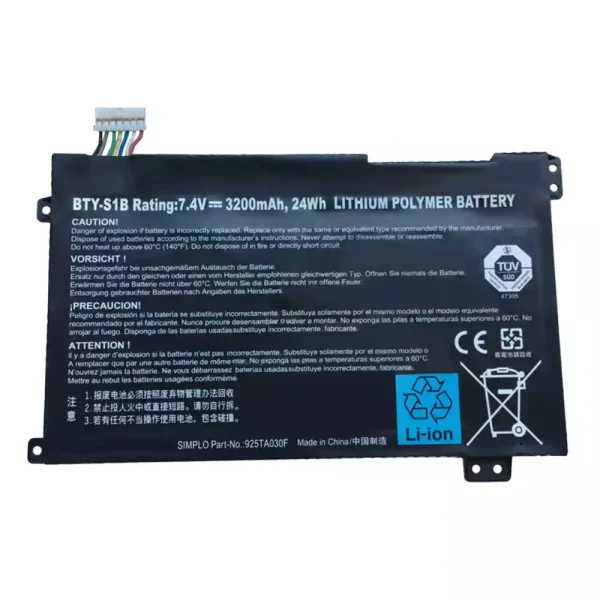 μπαταρία φορητού υπολογιστή MSI BTY-S1B 40033906 925TA030F
