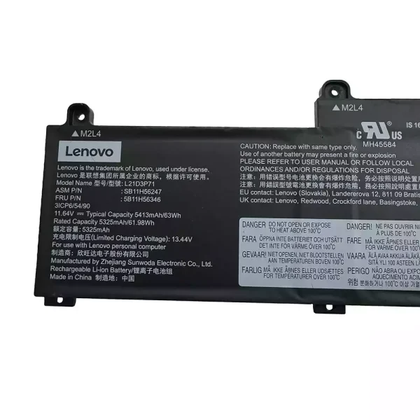 μπαταρία φορητού υπολογιστή Lenovo L21D3P71 SB11H56247 5B11H56346 - Image 3