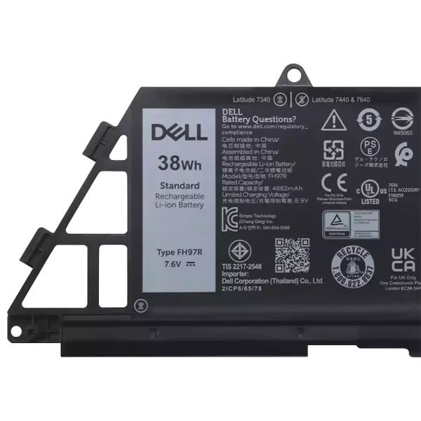 μπαταρία φορητού υπολογιστή DELL FH97R 76KVG 599M7 - Image 3