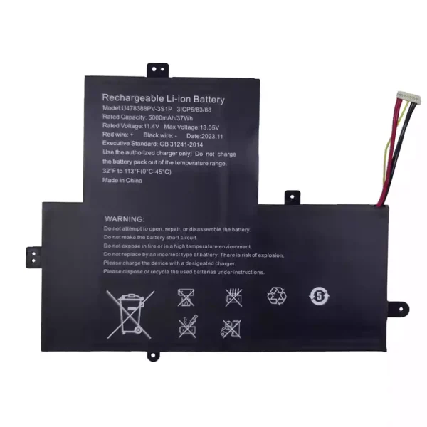 μπαταρία φορητού υπολογιστή U478388PV-3S1P