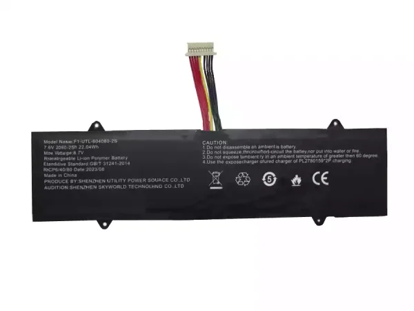 μπαταρία φορητού υπολογιστή F1-UTL-604080-2S