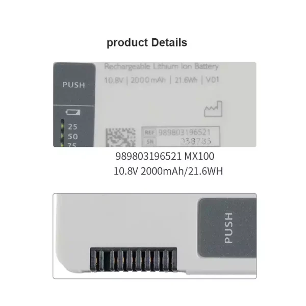 Εφεδρική μπαταρία κατάλληλο για Philips 989803196521 - Image 4