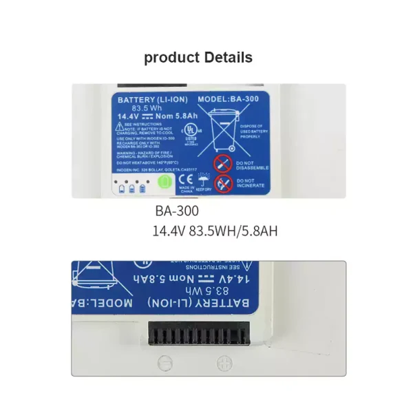 Εφεδρική μπαταρία κατάλληλο για Inogen Oxygen Machine 1400-1020 1400-1030 1400-1000 - Image 3