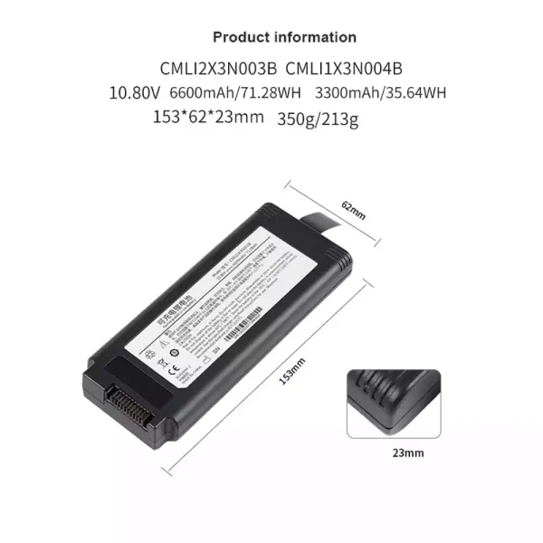Εφεδρική μπαταρία κατάλληλο για CMLI2X3N003B,COMEN V1 Portable ventilator - Image 2