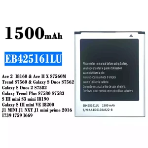 μπαταρία τηλέφωνο EB425161LU για Samsung Ace 2