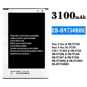 μπαταρία τηλέφωνο EB-BN750BBE EB-BN750BBC για Samsung Note 3 Neo