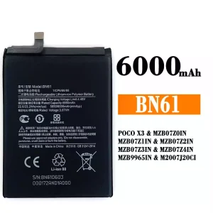 μπαταρία τηλέφωνο BN61 για Xiaomi POCO X3