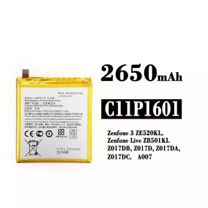 μπαταρία τηλέφωνο C11P1601 για Asus Zenfone 3 / Zenfone Live