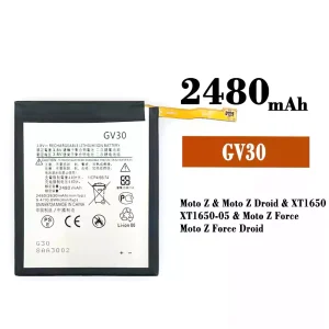μπαταρία τηλέφωνο GV30 για Motorola Moto Z / Moto Z Droid / Moto Z Force / Moto Z Force Droid