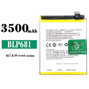 μπαταρία τηλέφωνο BLP681 για OPPO R17 / F9 4+64 version
