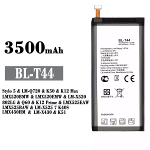 μπαταρία τηλέφωνο BL-T44 για LG Stylo 5 / K50 / K12 Max /Q60 / K12 Prime /LK51