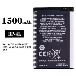 μπαταρία τηλέφωνο BP-4L για Nokia E61i/E63/E90/E71/E71x/N97/N810/E72/E52