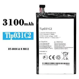 μπαταρία τηλέφωνο TLP031C2 για Alcatel BT-8030/B M812
