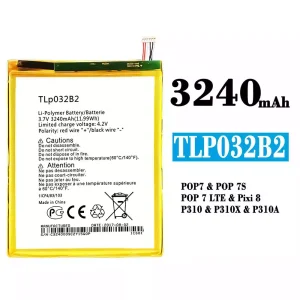 μπαταρία τηλέφωνο TLP032B2 για Alcatel POP 7/POP 7S/POP 7 LTE/Pixi 8