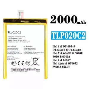 μπαταρία τηλέφωνο TLp020C2 για Alcatel Idol S/Idol X/IDOL 2 /IDOL ALPHA