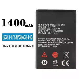 μπαταρία τηλέφωνο Li3814T43P3h634445 για ZTE Blade L110(A110)/Blade G
