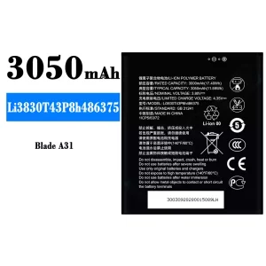 μπαταρία τηλέφωνο Li3830T43P8h486375 για ZTE Blade A31