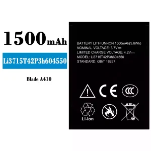 μπαταρία τηλέφωνο Li3715T42P3h604550 για ZTE Blade A410
