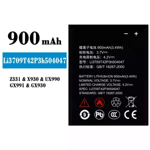 μπαταρία τηλέφωνο Li3709T42P3h504047 για ZTE Z331/X930/UX990/GX991/GX930