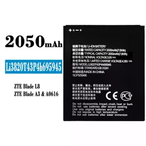 μπαταρία τηλέφωνο Li3820T43P4h695945 για ZTE Blade L8/A3