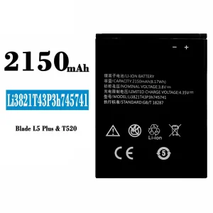 μπαταρία τηλέφωνο Li3821T43P3h745741 για ZTE Blade L5 Plus
