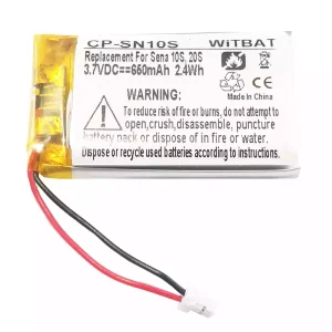 Μπαταρία ακουστικών για Sena 10S,20S,Sena 30K SP46,Sena Tufftalk Lite,Sena 10S-01,Sena 20s-01,Sena 20s evo,Sena 30K-01D,802540