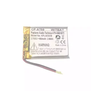 Μπαταρία ακουστικών για Audio-Technica ATH-M50XBT2,ATHM50XBT,ATH-DSR9BT,ATH-DSR7BT,ATH-SR6BT,ATH-SR5BT,SR5BTBK,SR5BTWH,ATH-AR3BT