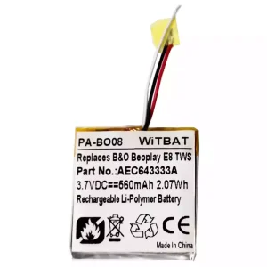 Μπαταρία ακουστικών για B&O B'eoplay E8, Be'oplay E8 TWS Case,AEC643333A