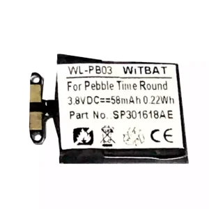 Αρχική μπαταρία Pebble Time Round,SP301618AE