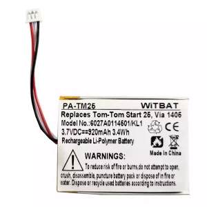 Αρχική μπαταρία TomTom 6027A0114501,Start 20,Start 25